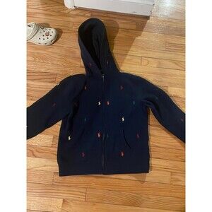 Polo Ralph Lauren multicolor polo navy zip up hoodie L